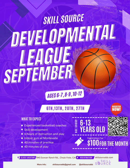 Skill Source Sunday Developmental Basketball League (Ages 8-9) [September] 10:30am