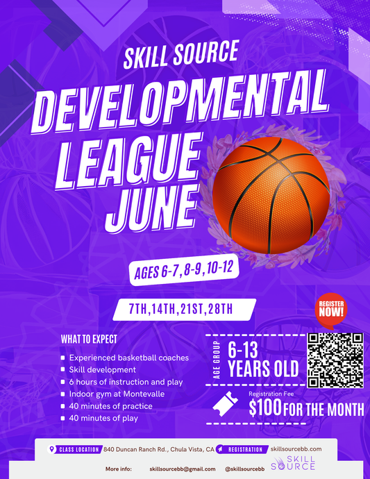 Skill Source Sunday Developmental Basketball League (Ages 8-9) [June] 10:30am