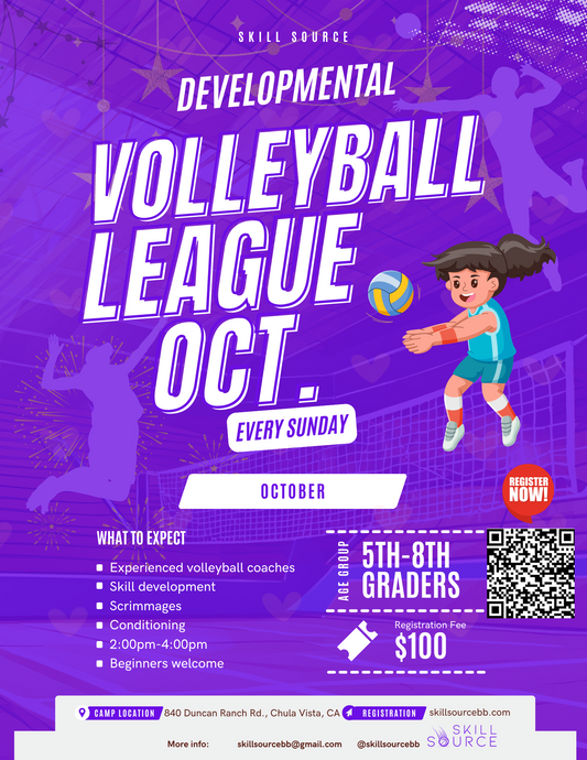 Developmental Volleyball League October (5th-8th Grade)